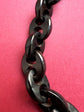 VICTORIAN WHITBY JET MARINER LINK CHAIN