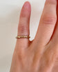 GEORGIAN 15CT GOLD SPLIT RING