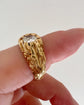 ART NOUVEAU 18CT GOLD & DIAMOND RING