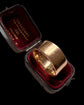 SUPER WIDE 18CT GOLD ANTIQUE CIGAR BAND RING