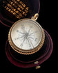 ANTIQUE 15CT GOLD COMPASS PENDANT