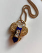 VICTORIAN 18CT GOLD & DIAMOND HEART PADLOCK