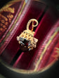 VICTORIAN DIAMOND HORSESHOE AND GARNET BROOCH