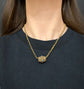 GEORGIAN REGENCY HIGH CARAT GOLD & TURQUOISE SLIDER PENDANT