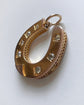 VICTORIAN SUPERSIZED 18CT GOLD & DIAMOND HORSESHOE PENDANT
