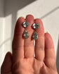 EARLY 19TH CENTURY DOUBLE PASTE DROP EARINGS