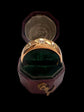 EDWARDIAN CHUNKY 18CT GOLD & DIAMOND GYPSY SET RING