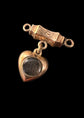 VICTORIAN 9CT GOLD HEART LOCKET CLASP