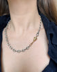 ANTIQUE 9CT GOLD ACORN & DOG CLIP CHAIN EXTENDER / BAIL