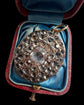 19TH CENTURY OVAL PASTE & SILVER GILT PENDANT