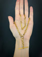 ANTIQUE 18CT GOLD PAPERCLIP ALBERT CHAIN