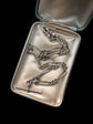 SILVER TWIST PAPERCLIP ALBERT CHAIN WITH TBAR