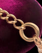 ANTIQUE BI-COLOUR 18CT GOLD & PLATINUM CURB ALBERT CHAIN