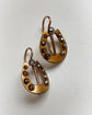 ANTIQUE MIXED METAL HORSESHOE EARRINGS