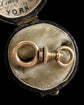 ANTIQUE 15CT GOLD TWIST DOG CLIP
