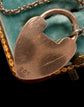 VICTORIAN 9CT GOLD HEART PADLOCK WITH WORKING KEY