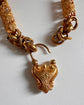19TH CENTURY PINCHBECK HEART PADLOCK BRACELET