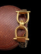 18CT GOLD SNAFFLE & ELEPHANT HAIR BANGLE