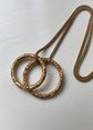 GEORGIAN 18CT GOLD CHASED SPLIT RING