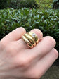 VICTORIAN DIAMOND & 18CT GOLD GYPSY RING