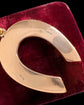 VICTORIAN 15CT GOLD & TURQUOISE HORSESHOE PENDANT