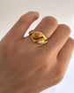 VICTORIAN 18CT GOLD DOUBLE SNAKE RING