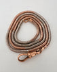 ANTIQUE BI-COLOUR 9CT GOLD SNAKE CHAIN