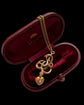 ANTIQUE COILED SNAKE & MINI HEART PENDANT