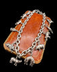 VICTORIAN ANIMAL CHARM CHUNKY SILVER NECKLACE