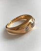 VICTORIAN 18CT GOLD THREE STONE DIAMOND RING