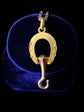 VICTORIAN 18CT GOLD HORSESHOE & NAIL FOLDING BUTTON HOOK