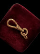ANTIQUE ENGRAVED 9CT GOLD DOGCLIP