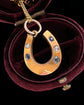 ANTIQUE DIAMOND & SAPPHIRE HORSESHOE PENDANT