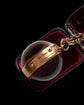VICTORIAN ROCK CRYSTAL & 15CT GOLD POOL OF LIGHT SPHERE PENDANT
