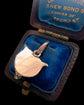 VICTORIAN LARGE SNARLING DIAMOND FOX HEAD PENDANT