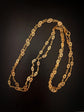 FRENCH 18CT GOLD FANCY LINK SAUTOIR GAURD CHAIN