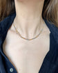 ANTIQUE 18CT GOLD & PLATINUM BI-COLOUR CURB CHAIN