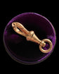 ANTIQUE 14CT GOLD DOG CLIP