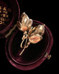 VICTORIAN FACETED GOLD ACORN EARRINGS