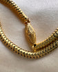 VICTORIAN 15CT GOLD SNAKE / BRAZILIAN LINK CHAIN