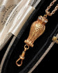 VINTAGE 9CT GOLD & DIAMOND OWL CHAIN EXTENDER / BAIL