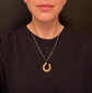 VICTORIAN 15CT GOLD LARGE HORSESHOE PENDANT