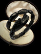 VICTORIAN WHITBY JET SNAKE BANGLE