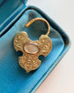 VICTORIAN 18CT GOLD & DIAMOND HEART PADLOCK