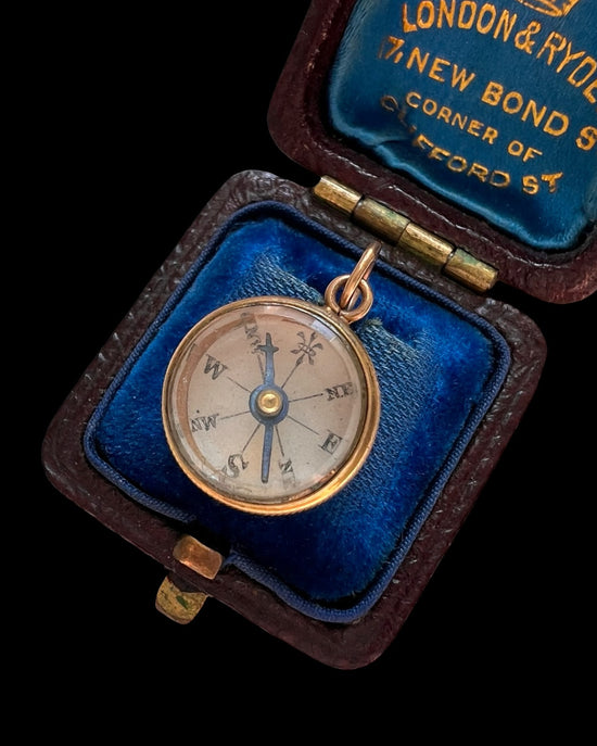 ANTIQUE MINI COMPASS PENDANT