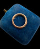 ANTIQUE FACETED 9CT GOLD SPLIT RING