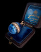 EARLY 20TH CENTURY ENAMEL & DIAMOND EGG PENDANT