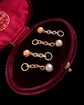 ANTIQUE 18CT GOLD & DIAMOND SPHERE CHAIN CHARM