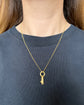 VICTORIAN 15CT GOLD BRAMAH KEY PENDANT