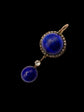 VICTORIAN LAPIS LAZULI & DIAMOND PENDANT